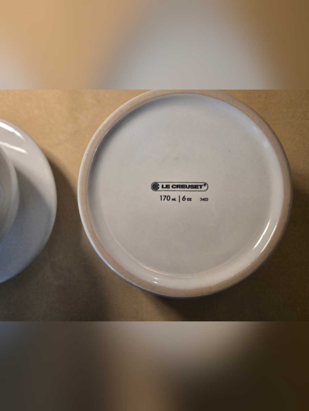 Le Creuset - White Butter Crock - Picture 6 of 9